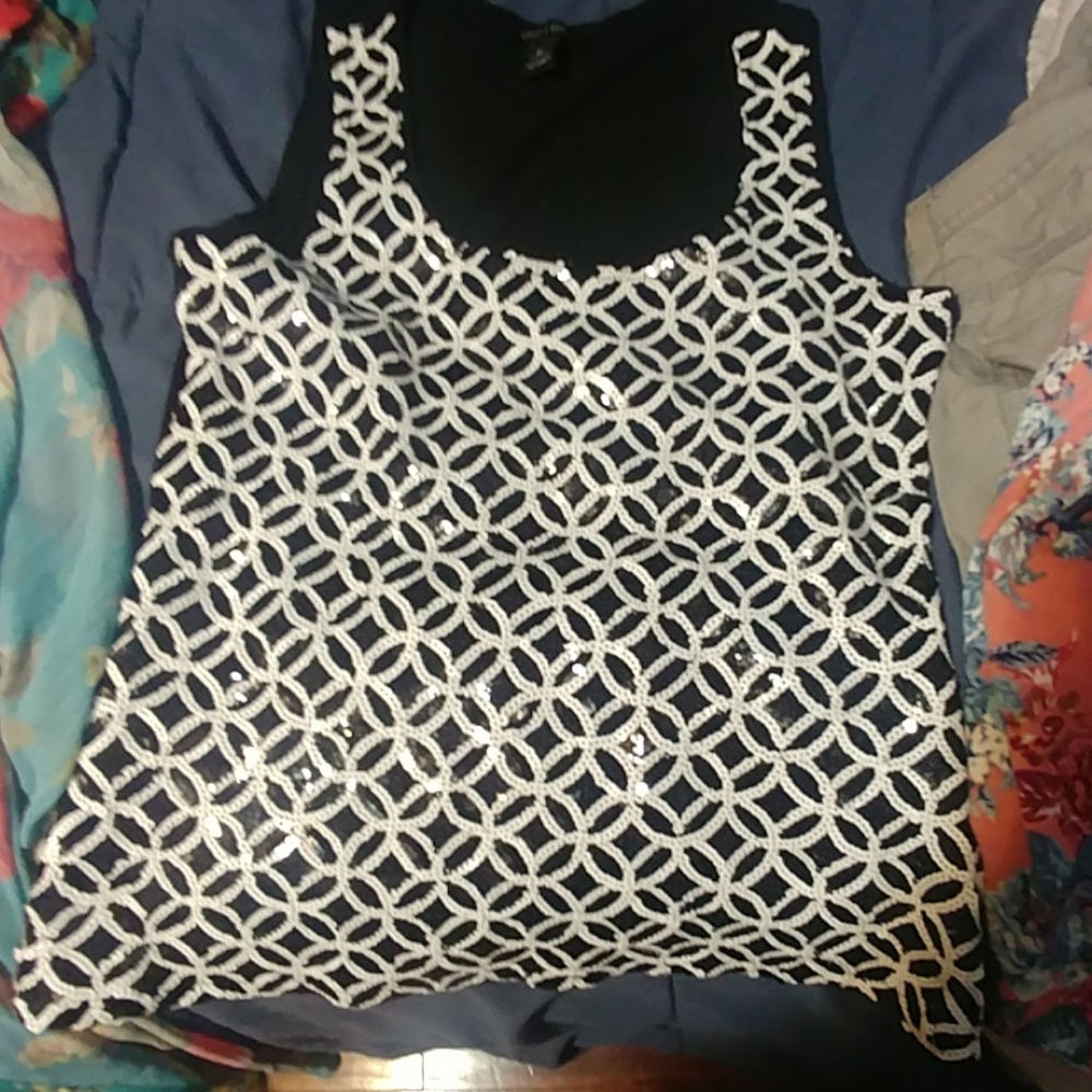 White House Black Market sequined Tank